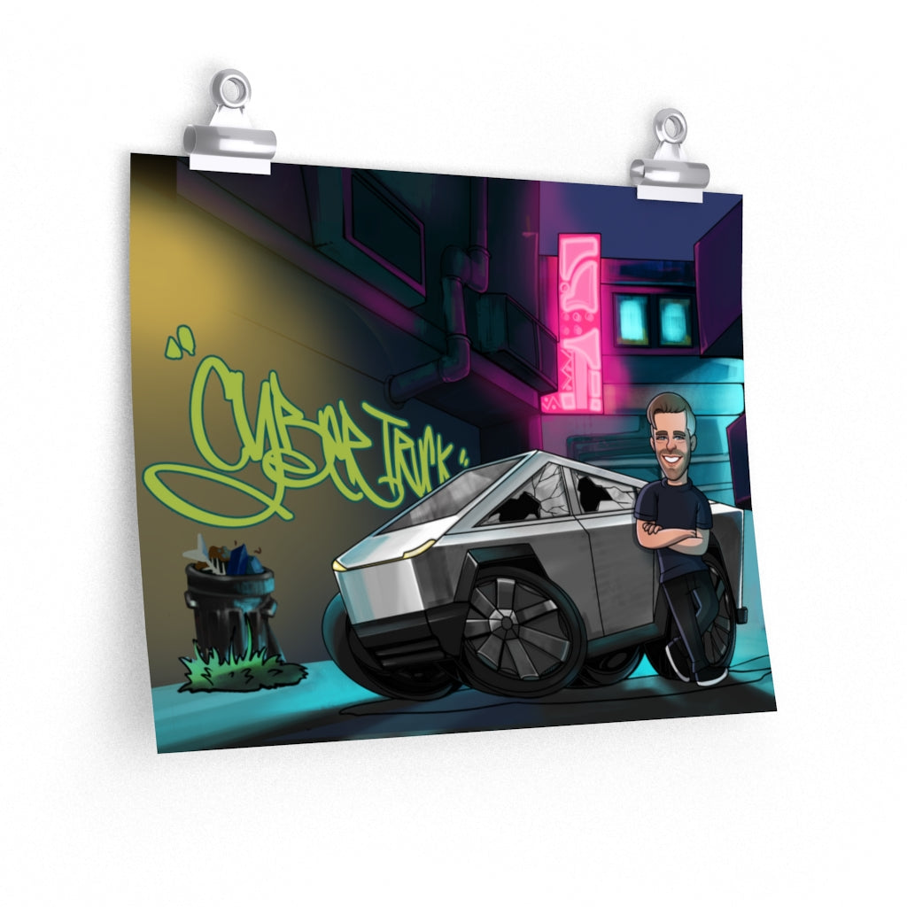 Cybertruck Poster (Broken Windows)