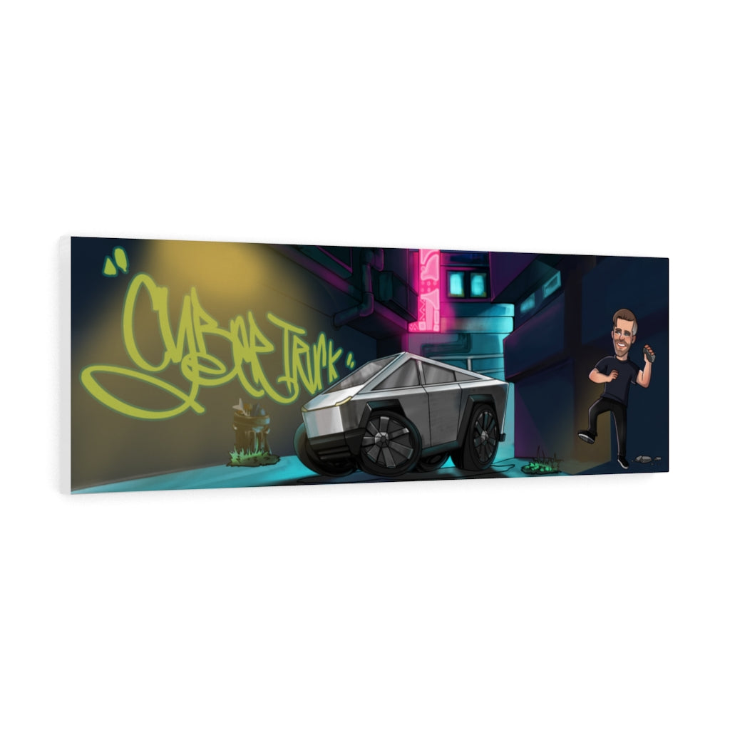 Cyberpunk Cybertruck (Wide Version) Canvas Wraps