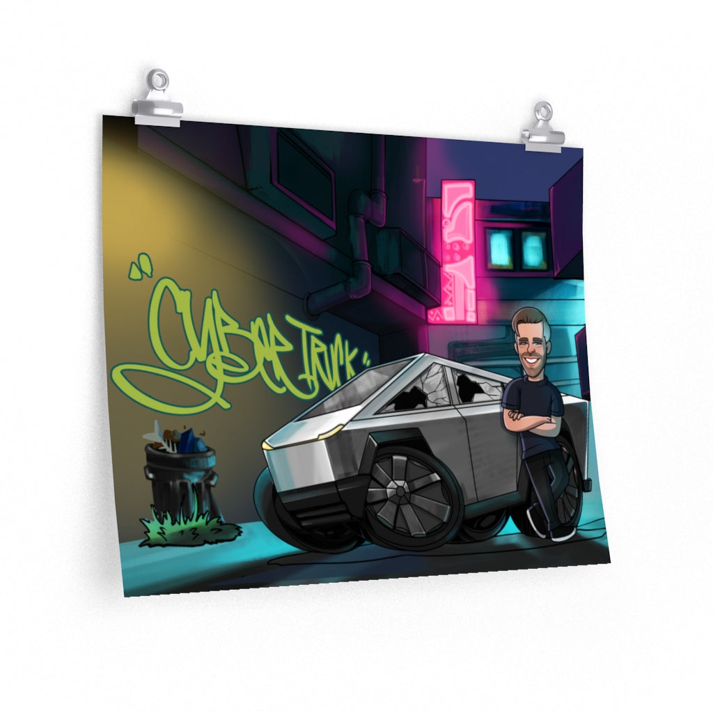 Cybertruck Poster (Broken Windows)