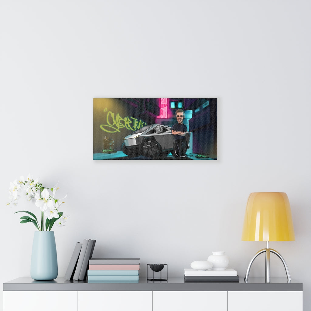 Cyberpunk Cybertruck (Busted Windows) Canvas Wraps