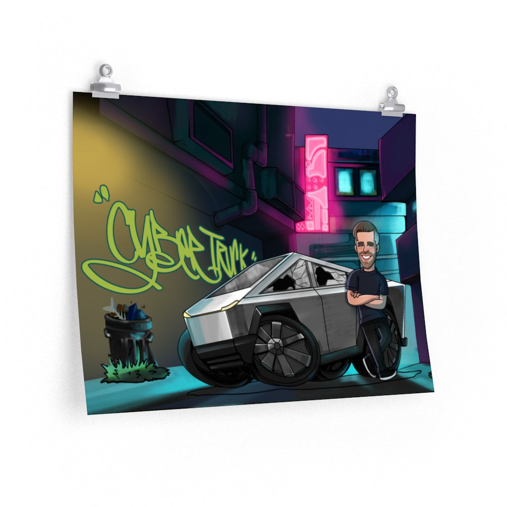 Cybertruck Poster (Broken Windows)