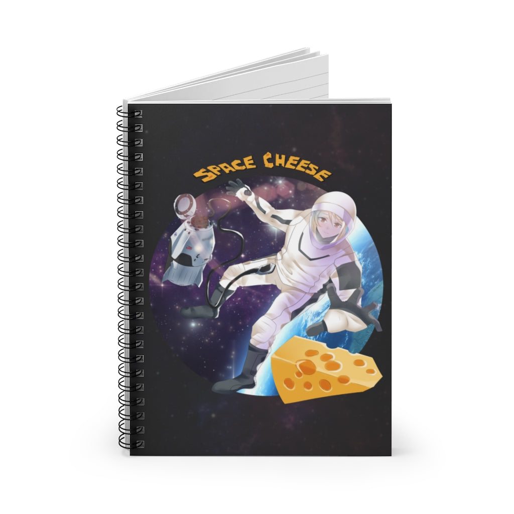 Space Cheese Spiral Notebook - Ruled Line