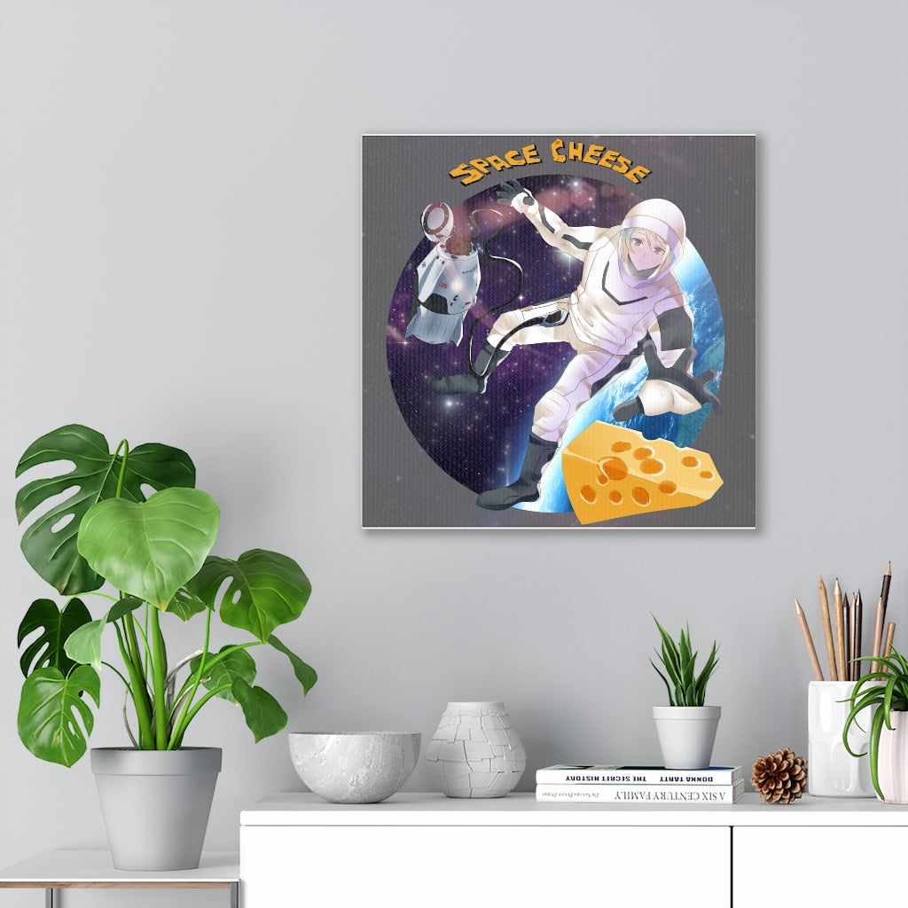 Space Cheese Canvas Wraps