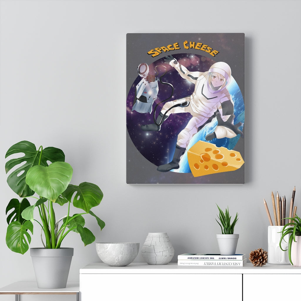 Space Cheese Canvas Wraps