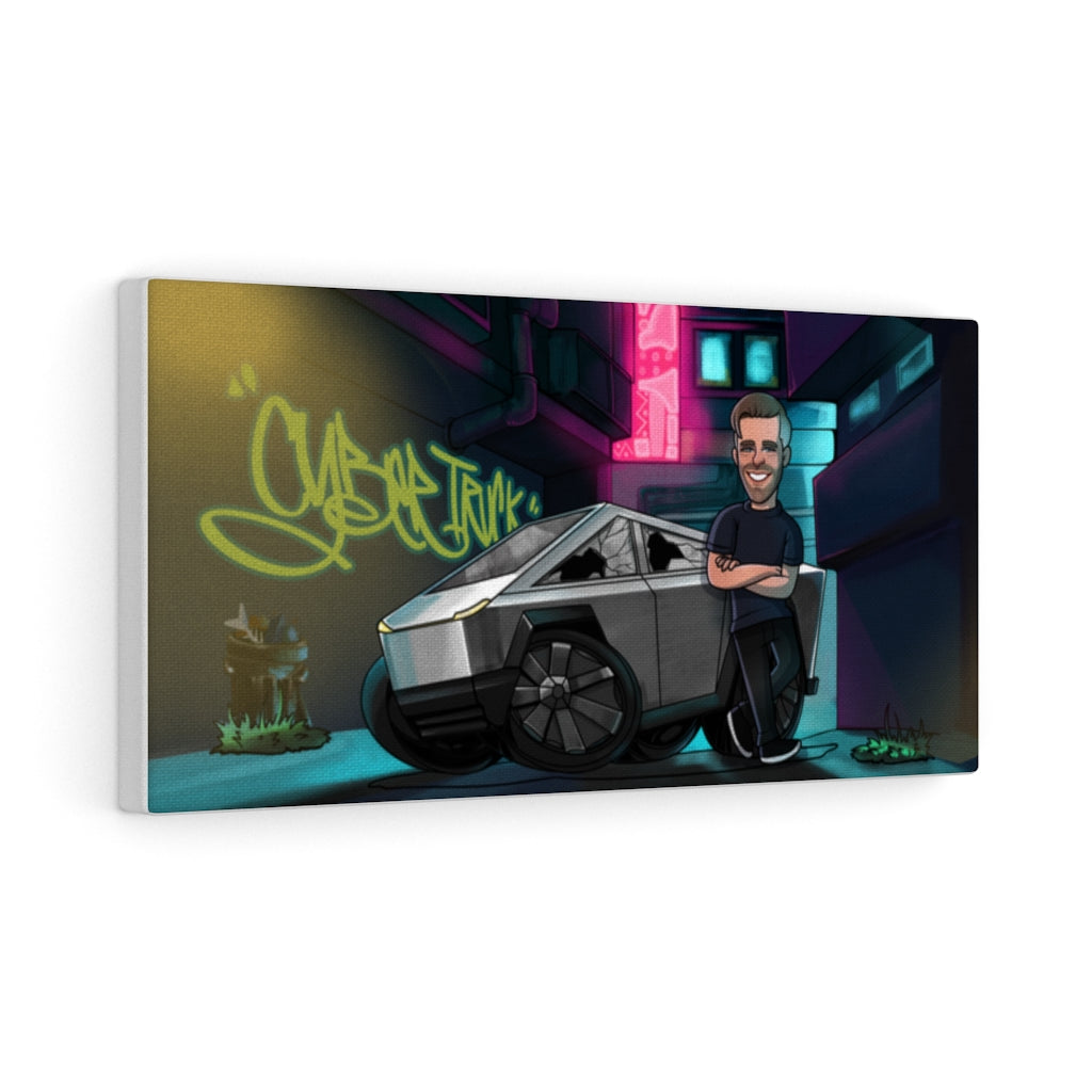 Cyberpunk Cybertruck (Busted Windows) Canvas Wraps