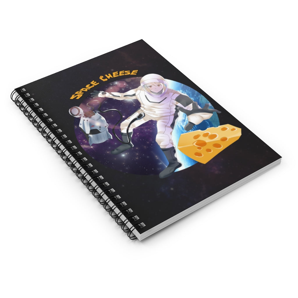 Space Cheese Spiral Notebook - Ruled Line