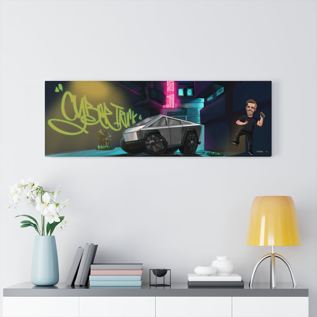 Cyberpunk Cybertruck (Wide Version) Canvas Wraps