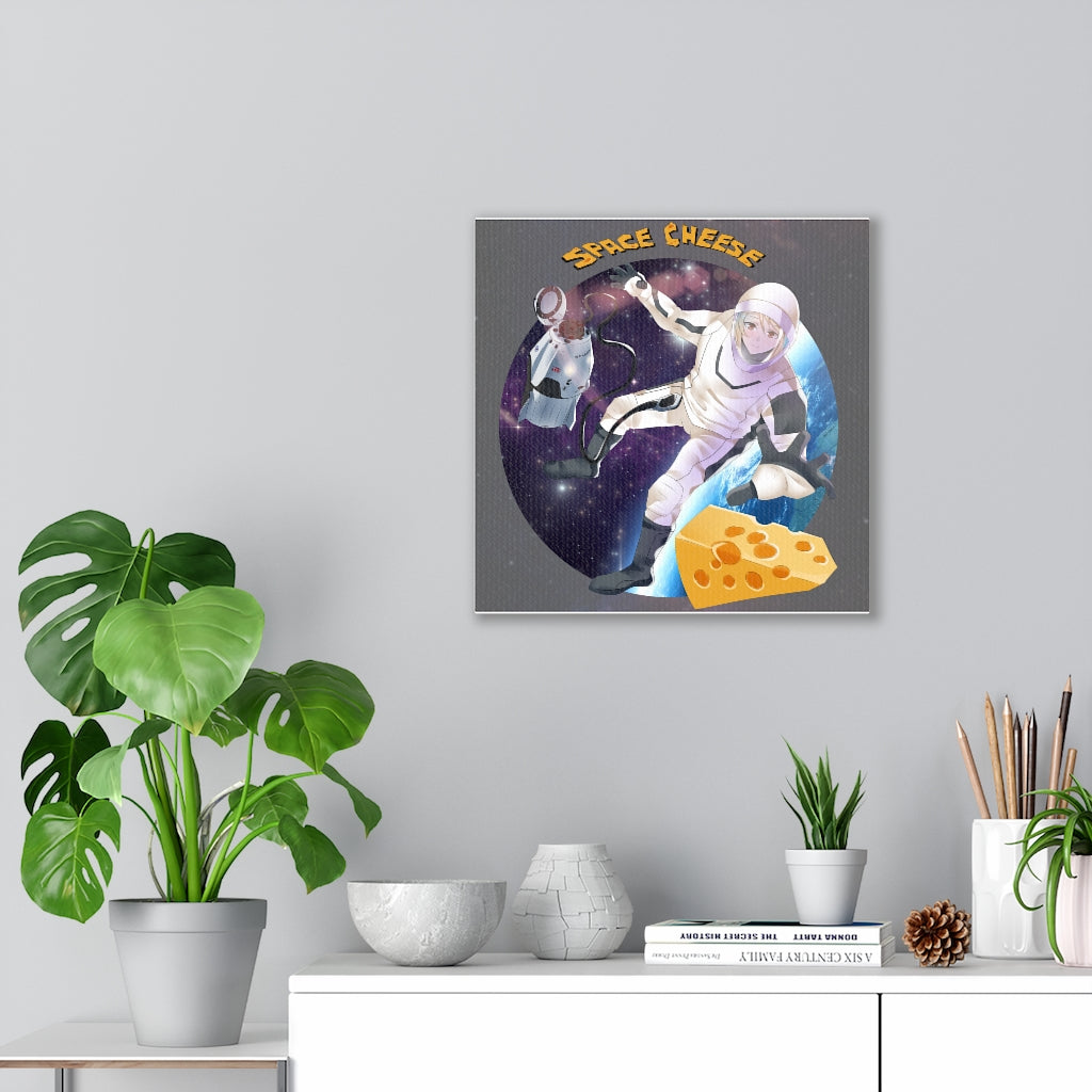 Space Cheese Canvas Wraps