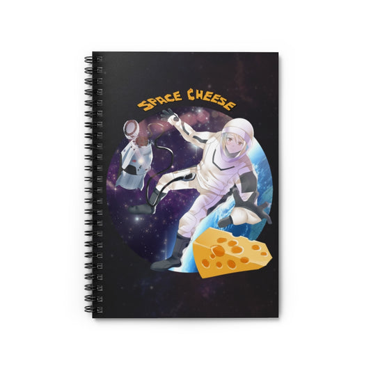 Space Cheese Spiral Notebook - Ruled Line