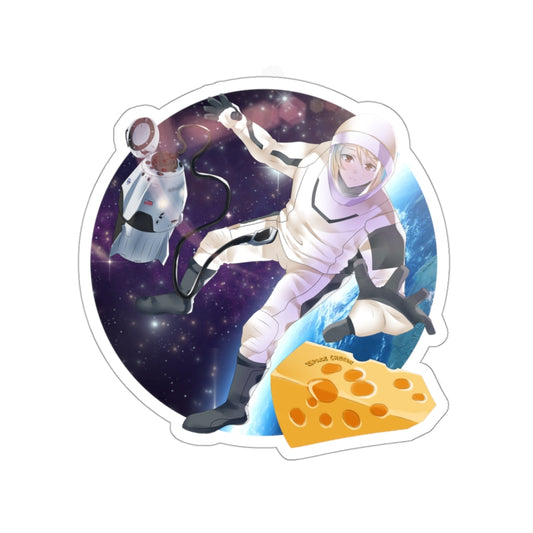 Space Cheese Die-Cut Stickers