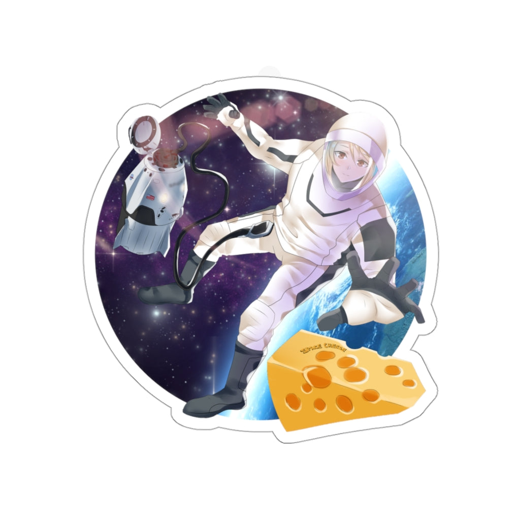 Space Cheese Die-Cut Stickers