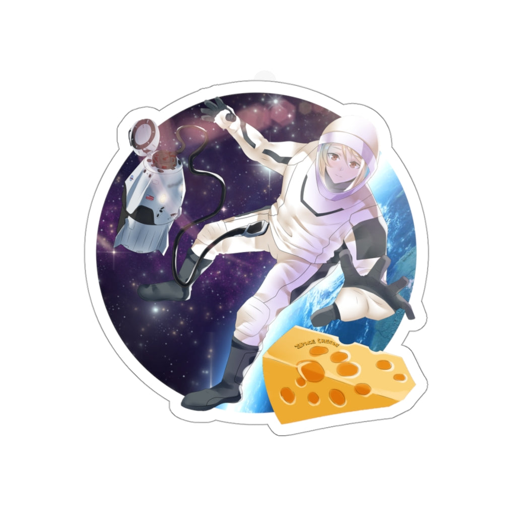 Space Cheese Die-Cut Stickers