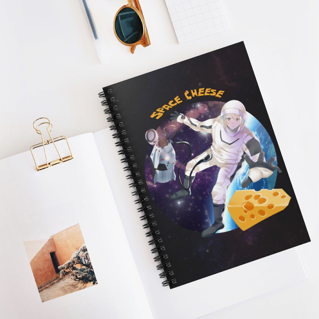 Space Cheese Spiral Notebook - Ruled Line